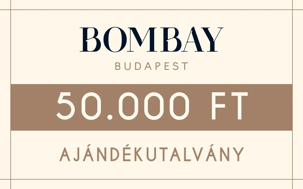 Bombay Budapest gift voucher: 50 000 Ft